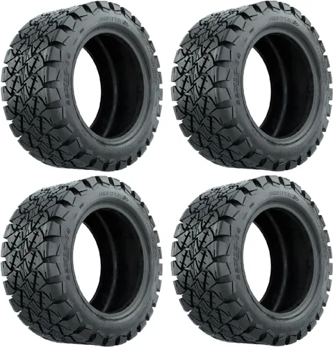 Vista 2 de GTW Timberwolf - Neumático todo terreno para carrito de golf de 22 pulgadas, 22 x 10-12, neumático A/T, 4 capas, ajuste universal con ruedas de 12
