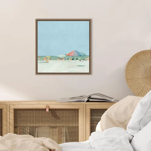 Vista 5 de Amanti Art Lienzo enmarcado para pared, 16 x 16 pulgadas, paleta de verano II por Emma Scarvey, lienzo enmarcado para pared, obras de arte