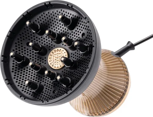 Vista 8 de Secador de Pelo Bellissima Diffon Worldwide con Difusor para Cabello Rizado - Secador de Soplado 2-en-1 con Difusor de Doble Voltaje - Reduce
