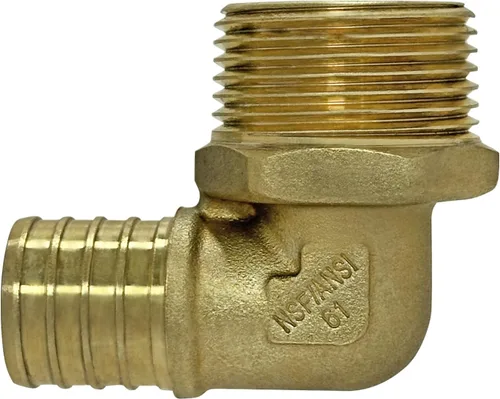 Vista 2 de XFITTING Crimpado de púas 1 en Pex X 1 en codo roscado macho, 2 piezas