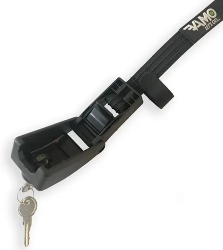 Vista 3 de Vamo Premium Correas de Sujeción con Bloqueo con 3 Cables de Acero Inoxidable, Hebilla de Silicona 'Sin Rayones', Correas de Amarre para Surf o SUP