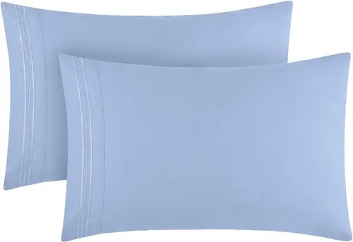 Vista 48 de Mellanni Fundas de almohada de lujo, extrasuaves, refrescantes, fundas de almohada de 12 piezas de la colección icónica, cierre de sobre