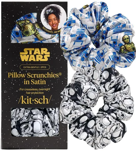Vista 44 de Kitsch Coleteros de satén de almohada para mujer, color carbón y oro, 2 Dorado
