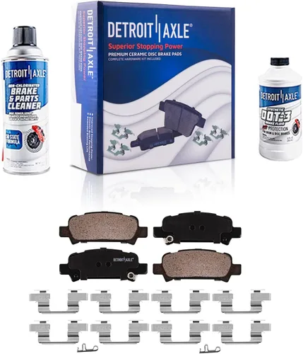 Vista 41 de Detroit Axle - Kit de freno delantero para Dodge Ram 1500 Durango Dakota Chrysler Aspen Dakota Driver Side Disco Freno Pinza de freno de cerámica