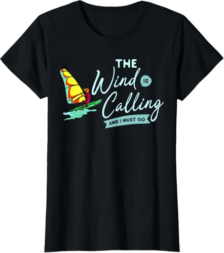 Vista 31 de Windsurfing Board Camiseta Windsurfer, Negro