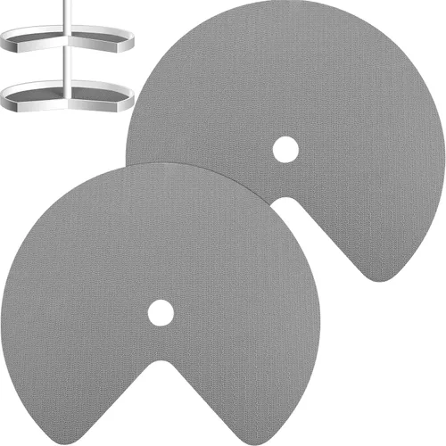 Vista 7 de Frienda Lazy Susan - 2 revestimientos para estantes, no adhesivos, antideslizantes para gabinetes de cocina, refrigerador, despensa, fregadero