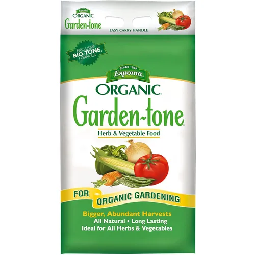 Vista 2 de Espoma Organic Garden-Tone 3-4-4 Fertilizante orgánico para verduras y hierbas de temporada fría y cálida. Cultiva una cosecha abundante de verduras