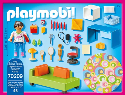 Vista 8 de Playmobil Paquete de muebles para la habitación del adolescente