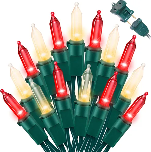 Vista 15 de LAMPHOME 100 Mini Luces LED Cuenta Blanco Cálido - Luces de Cadena - 21.6 Pies Luces LED de Navidad, Mini Luces LED para Exteriores Hogar Fiestas