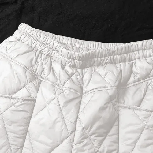 Vista 4 de hlysgo Pantalones acolchados para mujer, para otoño, casuales, holgados, rectos, acolchados, para invierno, cálidos, pantalones de esquí, pantalones