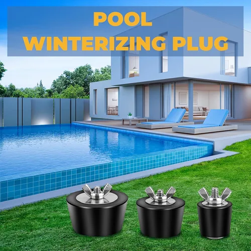 Vista 7 de Enchufe de expansión de invierno para piscina con tornillo SS, pernos de acero inoxidable, goma resistente para piscina enterrada y sobre el suelo