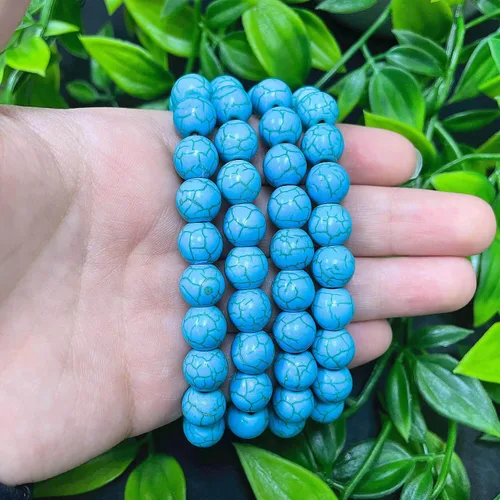 Vista 664 de Gem Avenue Handmade Round Bead Stretch Bracelet Unisex Natural Stone Beaded Jewelry for Men & Women, Elastic Wristband for Daily Wear