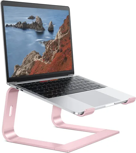 Vista 14 de OMOTON Soporte para Laptop, Soporte Desmontable para Laptop, Soporte de Aluminio para Laptop para Escritorio, Compatible con MacBook Air/Pro, Dell
