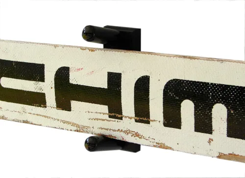 Vista 4 de Soporte de pared horizontal para un palo de portero de hockey (fabricado en los Estados Unidos) (negro)
