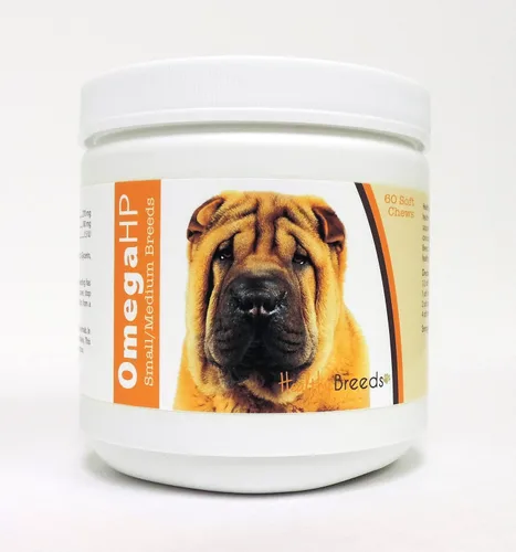 Vista 133 de Healthy Breeds Affenpinscher Omega HP - Masticables suaves para piel y pelaje, 60