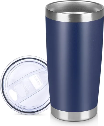 Vista 18 de Vaso Térmico de 20 oz de Acero Inoxidable Vasos Térmicos a Granel con Tapa Aislamiento de Doble Pared Tazas de Café Térmicas para Bebidas Calientes