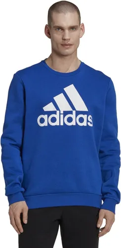 Vista 3 de adidas Sudadera de forro polar con logotipo grande Essentials para hombre