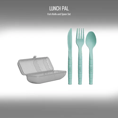 Vista 4 de Ka-Bar 9939 Lunch Pal - Cuchillo utilitario compacto para uso diario con tenedor y cuchara