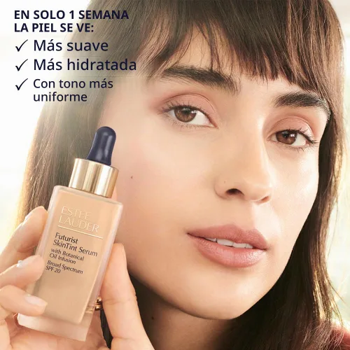 Vista 3 de Estée Lauder Futurist Skin Tint Serum Foundation SPF 20 with Glycerin Light Coverage, 1.0 Fl Oz