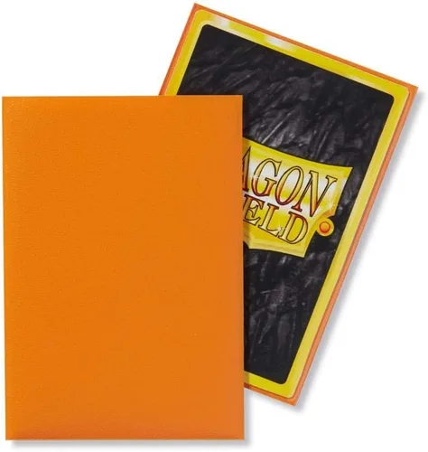 Vista 3 de Dragon Shield - Paquete de 10 fundas para tarjetas de 60 unidades color naranja japonés mate
