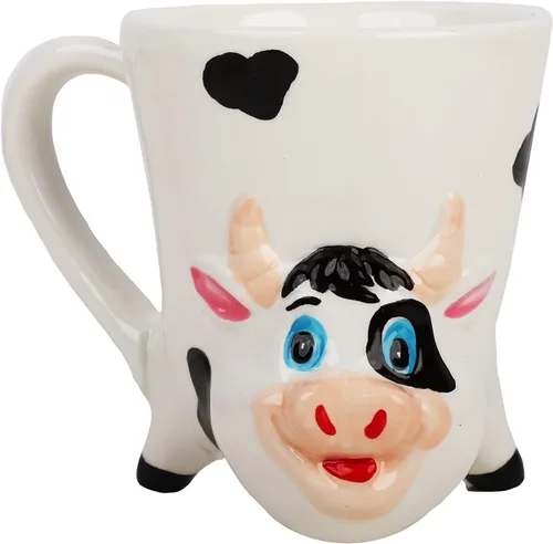 Vista 7 de Servette Home Taza de café de cerámica 10oz Tazas de animales - Elefante