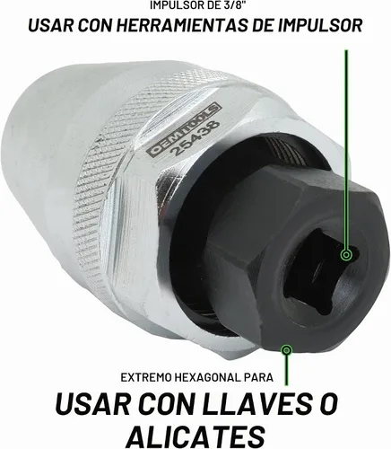 Vista 4 de OEMTOOLS 25438 Extractor Universal de Pernos, Herramienta para Extractor de Pernos y Tuercas Dañados, Removedor de Pernos de Colector, Removedor