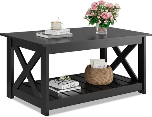 Vista 11 de WLIVE Mesa de Centro, Mesa de Centro Elevable de 39 pulgadas con Compartimento Oculto, Cajones de Almacenamiento y Estante de Almacenamiento