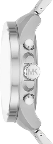 Vista 2 de Michael Kors Wren Reloj de cuarzo para hombre con correa de acero inoxidable plateado 22 modelo MK880