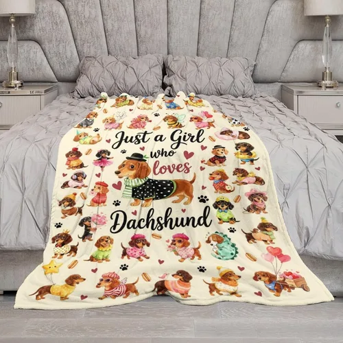 Vista 6 de Manta de franela suave de perro salchicha de perro salchicha, regalos para amantes de los perros y mujeres, 50 x 40 pulgadas Erizo