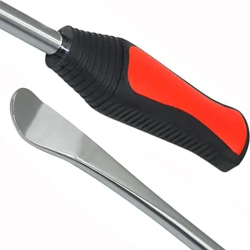 Vista 4 de Kit de herramientas de reparación de cucharas de neumáticos de 11.5 pulgadas, cucharas de neumáticos de acero endurecido con 3 protectores de llanta