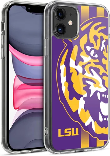 Vista 33 de Head Case Designs Funda de gel suave con licencia oficial de la Universidad Estatal de Louisiana LSU Camou compatible con Apple iPhone 7 Plus/iPhone