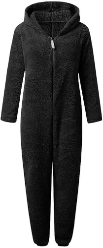 Vista 4 de GAMEMEN Pijama unisex para adultos, de franela, para cosplay, animal, ropa de dormir de invierno de una pieza, ropa de dormir para el hogar, disfraz