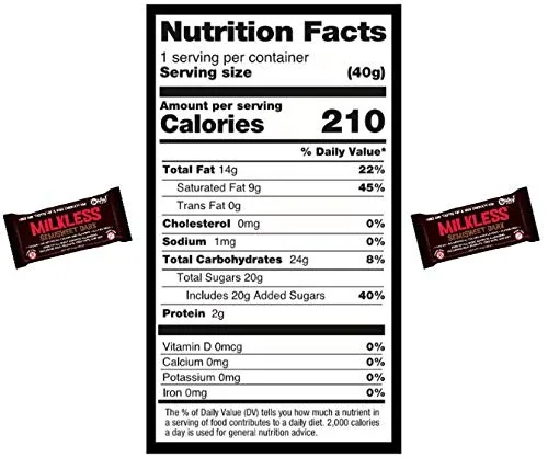 Vista 2 de No Whey Foods - Barras de chocolate sin leche - Veganas, sin lácteos, sin maní, sin nueces, sin soya y sin gluten