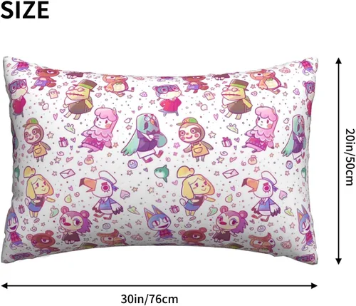 Vista 4 de Funda de almohada para cabello y piel, tamaño Queen (20 x 30 pulgadas), funda de almohada para decoración del hogar, microfibra cepillada suave