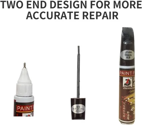 Vista 2 de Pluma de pintura de relleno para reparación de arañazos de automóvil, pintura de retoque negra, bolígrafo de retoque de pintura para uso especial