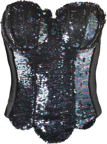 Vista 3 de Corsé de sirena marina para mujer, SmallMedium, Negro, 1 pieza