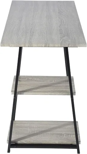 Vista 5 de CIATRE Escritorio de madera para computadora, escritorio de computadora para oficina en casa, escritorio de computadora para juegos, diseño