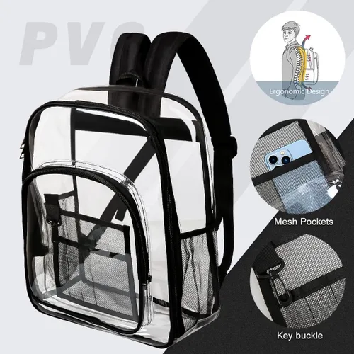 Vista 4 de Mochila transparente para padres de 2 piezas