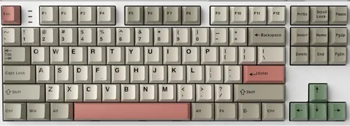 Vista 5 de Fogruaden Juego de teclas PBT, teclas personalizadas de perfil cereza para teclas de teclado mecánico (9009)