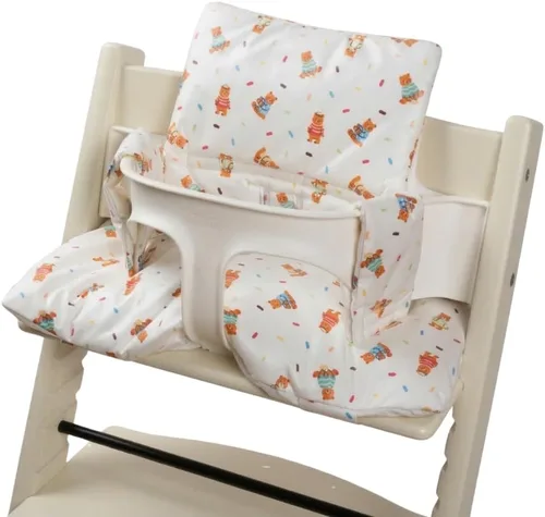 Vista 10 de Stokke Tripp Trapp - Juego de cojines impermeables y compatibles, fáciles de limpiar, hechos de tela de Corea, 100% algodón, juego de cojines