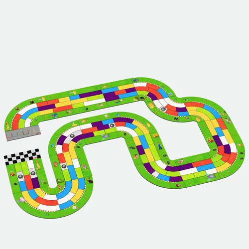 Vista 5 de HABA Monza Car Racing - Juego de mesa para niños, juego de estrategia a juego de colores, a partir de 5 años