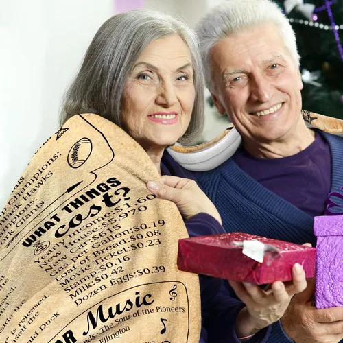Vista 3 de Manta de aniversario de feliz 91 cumpleaños, regalos para mujeres y hombres, regalos de cumpleaños 91 para mamá papá, regalos de 91 años para abuela