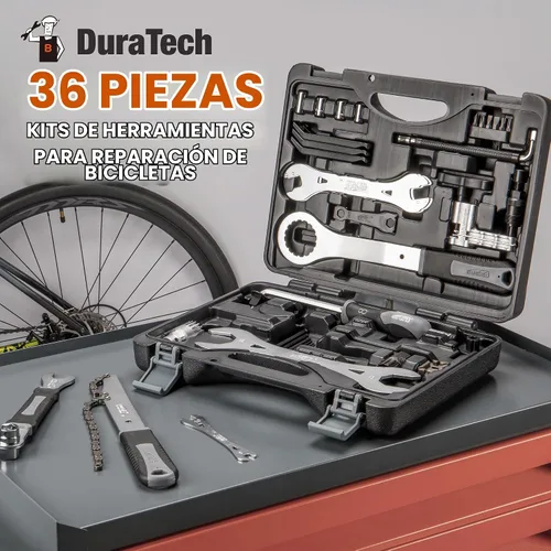 Vista 5 de Super B Juego de herramientas de bicicleta - Kit de reparación de bicicletas con estuche de transporte - Herramientas de mantenimiento de bicicletas