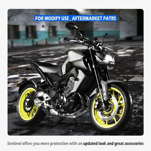 Vista 7 de Cubierta del panel lateral del tanque de combustible para motocicleta, compatible con Y-amaha MT09 MT 09 MT-09 2017 2018 2019 2020 Accesorios Kit
