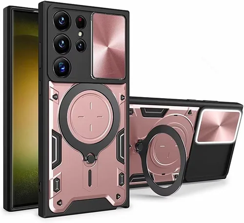 Vista 12 de Funda para Galaxy A32 5G, grado militar [soporte integrado] Soporte de anillo giratorio magnético resistente TPU+PC a prueba de golpes, funda Negro