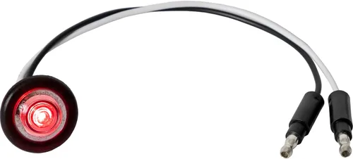 Vista 4 de Buyers Products 5623443 - Luz de separación de marcador redondo, 1 LED ámbar con lente transparente y balas macho, 12 V CC, 0,25 W, iluminación