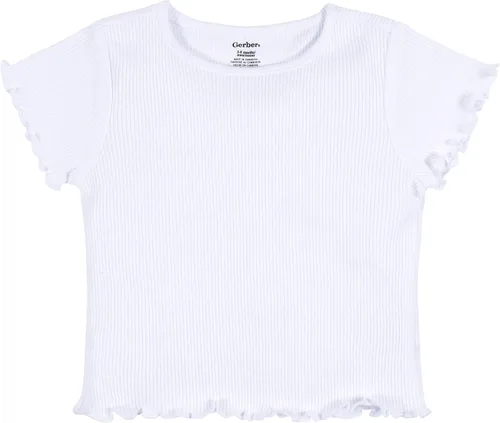 Vista 4 de Gerber Paquete de 3 camisetas de manga corta para bebé niña