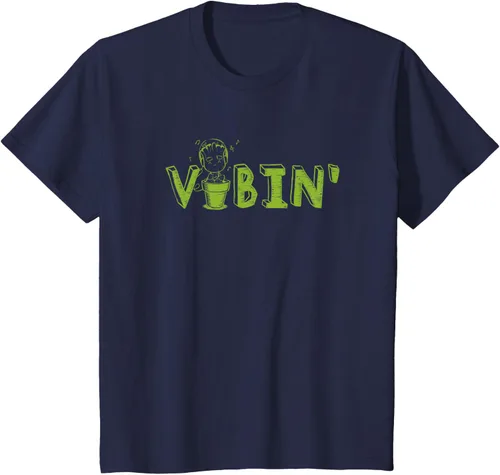 Vista 48 de Marvel Groot Vibin' Headphones Guardians of the Galaxy Camiseta, Negro
