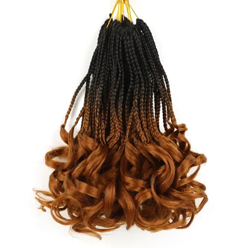 Vista 39 de Cabello para Trenzas Rizo Francés Color 1 Trenzas de Ganchillo Rizo Francés 10 Pulgadas Trenzas de Caja Cabello de Ganchillo para Mujeres y Niños