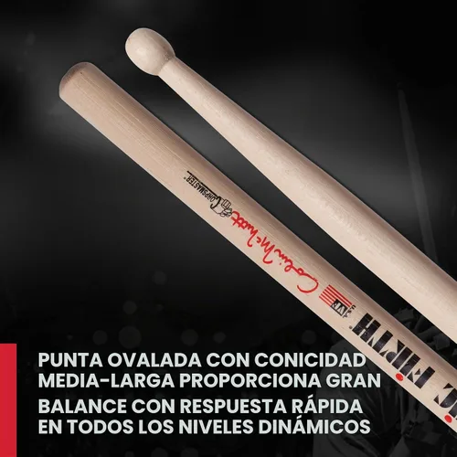 Vista 2 de Baquetas Vic Firth SCM Corpsmaster Signature - Baquetas Colin McNutt